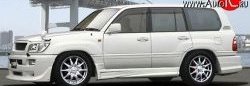 18 449 р. Пороги накладки JAOS Style Lexus LX470 J100 дорестайлинг (1998-2002) (Неокрашенные)  с доставкой в г. Москва. Увеличить фотографию 2