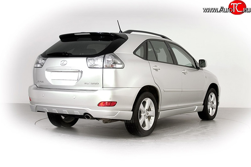 2 649 р. Накладка заднего бампера Style Lexus RX350 XU30 дорестайлинг (2003-2006) (Неокрашенная)  с доставкой в г. Москва