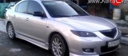 4 099 р. Пороги накладки Sport Mazda 3/Axela BK дорестайлинг, хэтчбэк (2003-2006) (Неокрашенные)  с доставкой в г. Москва. Увеличить фотографию 5