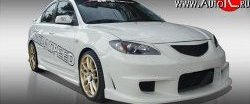 15 649 р. Пороги накладки Mazda Speed Mazda 3/Axela BK дорестайлинг седан (2003-2006) (Неокрашенные)  с доставкой в г. Москва. Увеличить фотографию 2