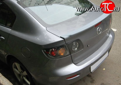 3 099 р. Спойлер Style Mazda 3/Axela BK дорестайлинг седан (2003-2006) (Неокрашенный)  с доставкой в г. Москва