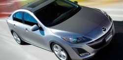 1 099 р. Реснички Sport Mazda 3/Axela BL дорестайлинг седан (2009-2011) (Неокрашенные)  с доставкой в г. Москва. Увеличить фотографию 1