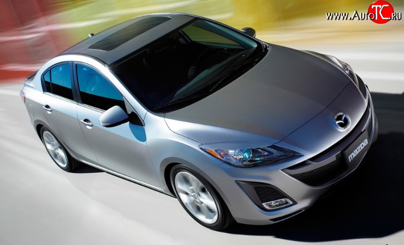 1 099 р. Реснички Sport  Mazda 3/Axela  BL (2009-2013) дорестайлинг седан, дорестайлинг, хэтчбэк 5 дв., рестайлинг седан, рестайлинг, хэтчбэк (Неокрашенные)  с доставкой в г. Москва