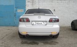 4 899 р. Спойлер GTI со стоп-сигналом Mazda 6 GG седан дорестайлинг (2002-2005) (Неокрашенный)  с доставкой в г. Москва. Увеличить фотографию 2