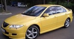 7 349 р. Накладка переднего бампера AERO Mazda 6 GG седан дорестайлинг (2002-2005) (Неокрашенная)  с доставкой в г. Москва. Увеличить фотографию 2