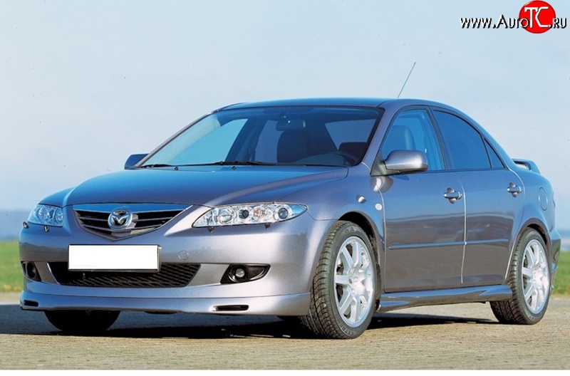 9 499 р. Накладка переднего бампера ATH Mazda 6 GG седан дорестайлинг (2002-2005)  с доставкой в г. Москва