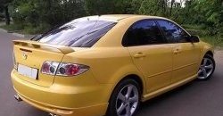 7 349 р. Накладка заднего бампера AERO Mazda 6 GG седан дорестайлинг (2002-2005) (Неокрашенная)  с доставкой в г. Москва. Увеличить фотографию 2