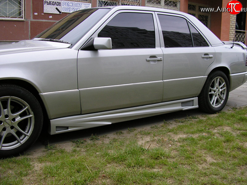 4 699 р. Пороги накладки Elegance Mercedes-Benz E-Class W124 седан дорестайлинг (1984-1993)  с доставкой в г. Москва