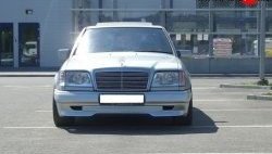 4 299 р. Накладка переднего бампера GT Dynamics Mercedes-Benz E-Class S124 универсал рестайлинг (1993-1996) (Неокрашенная)  с доставкой в г. Москва. Увеличить фотографию 2