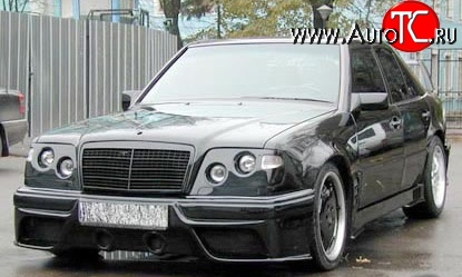 7 849 р. Накладка переднего бампера Storm Mercedes-Benz E-Class S124 универсал рестайлинг (1993-1996) (Неокрашенная)  с доставкой в г. Москва