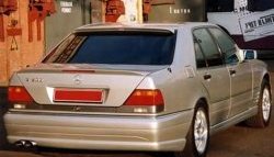 6 199 р. Козырёк LORINSER на заднее лобовое стекло автомобиля Mercedes-Benz S class W140 Седан (1991-1998) (Неокрашенный)  с доставкой в г. Москва. Увеличить фотографию 4