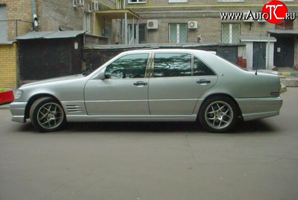 12 599 р. Пороги накладки LORINSER Mercedes-Benz S class W140 Седан (1991-1998) (Неокрашенные)  с доставкой в г. Москва