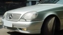 11 399 р. Накладка переднего бампера AMG Mercedes-Benz S class W140 Купе (1991-1998) (Неокрашенная)  с доставкой в г. Москва. Увеличить фотографию 2