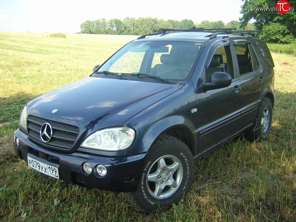 5 199 р. Передний бампер MT Mercedes-Benz ML class W163 дорестайлинг (1997-2001) (Неокрашенный)  с доставкой в г. Москва