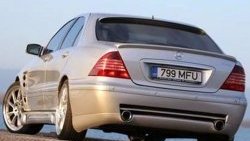 5 099 р. Козырёк Lorinser F-01 на заднее лобовое стекло автомобиля Mercedes-Benz S class W220 (1998-2005) (Неокрашенный)  с доставкой в г. Москва. Увеличить фотографию 2