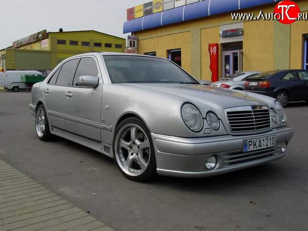 8 149 р. Передний бампер Lorinzer Mercedes-Benz E-Class W210 дорестайлинг седан (1996-1999) (Дорестайлинг, Неокрашенный)  с доставкой в г. Москва