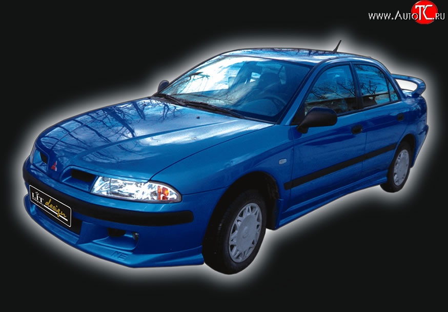 4 149 р. Накладка переднего бампера GT Dynamics Mitsubishi Carisma (1999-2004) (Неокрашенная)  с доставкой в г. Москва