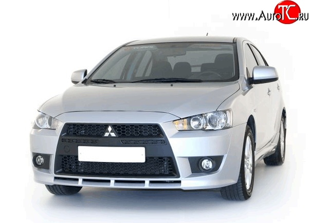 22 899 р. Передний бампер Standart Plus Mitsubishi Lancer 10 седан дорестайлинг (2007-2010) (Неокрашенный)  с доставкой в г. Москва