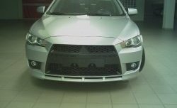 22 899 р. Передний бампер Standart Plus Mitsubishi Lancer 10 седан дорестайлинг (2007-2010) (Неокрашенный)  с доставкой в г. Москва. Увеличить фотографию 3