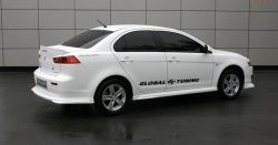 4 749 р. Лип спойлер Mitsubishi Global-Tuning Mitsubishi Lancer 10 седан дорестайлинг (2007-2010) (Неокрашенный)  с доставкой в г. Москва. Увеличить фотографию 2