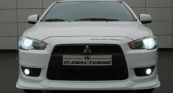 699 р. Реснички Mitsubishi Global-Tuning  Mitsubishi Lancer  10 (2007-2017) седан дорестайлинг, хэтчбэк дорестайлинг, седан рестайлинг, хэтчбек 5 дв рестайлинг (Неокрашенные)  с доставкой в г. Москва. Увеличить фотографию 1