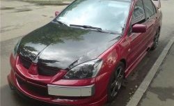 6 399 р. Накладка переднего бампера Evo Mitsubishi Lancer 9 1-ый рестайлинг седан (2003-2005) (Неокрашенная)  с доставкой в г. Москва. Увеличить фотографию 3