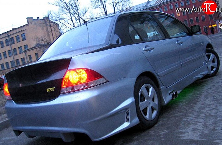 7 549 р. Задний бампер OS Mitsubishi Lancer 9 1-ый рестайлинг седан (2003-2005)  с доставкой в г. Москва