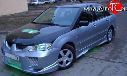 6 699 р. Передний бампер OS Mitsubishi Lancer 9 1-ый рестайлинг седан (2003-2005)  с доставкой в г. Москва