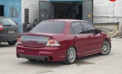 14 299 р. Задний бампер Evo  Mitsubishi Lancer  9 CS (2003-2009) седан 1-ый рестайлинг, седан 2-ой рестайлинг (Неокрашенный)  с доставкой в г. Москва. Увеличить фотографию 1