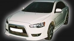 4 999 р. Накладка на решётку радиатора GT Dynamics Mitsubishi Lancer 10 седан дорестайлинг (2007-2010) (Неокрашенная)  с доставкой в г. Москва. Увеличить фотографию 2