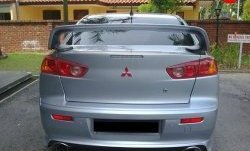 4 999 р. Накладка Zodiak V2 на задний бампер  Mitsubishi Lancer  10 (2007-2017) седан дорестайлинг, седан рестайлинг (Неокрашенная)  с доставкой в г. Москва. Увеличить фотографию 3