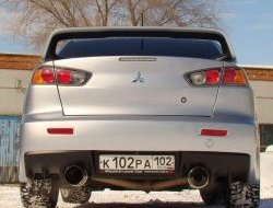 11 699 р. Спойлер Evo V1 Высокий Mitsubishi Lancer 10 седан дорестайлинг (2007-2010) (Неокрашенный)  с доставкой в г. Москва. Увеличить фотографию 2