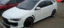 4 549 р. Пороги накладки Evo Mitsubishi Lancer 10 седан дорестайлинг (2007-2010) (Неокрашенные)  с доставкой в г. Москва. Увеличить фотографию 3