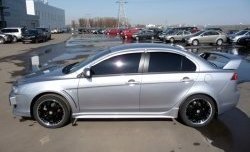 2 799 р. Комплект жабер на передние крылья Evo Mitsubishi Lancer 10 седан дорестайлинг (2007-2010) (Неокрашенный)  с доставкой в г. Москва. Увеличить фотографию 4