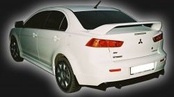 4 249 р. Накладка заднего бампера GT Dynamics  Mitsubishi Lancer  10 (2007-2017) седан дорестайлинг, седан рестайлинг (Неокрашенная)  с доставкой в г. Москва. Увеличить фотографию 1