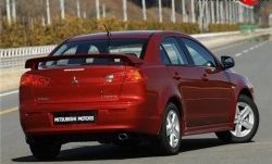 3 499 р. Задний бампер Стандарт Mitsubishi Lancer 10 седан дорестайлинг (2007-2010) (Неокрашенный)  с доставкой в г. Москва. Увеличить фотографию 1