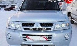 10 599 р. Накладка переднего бампера Sport Mitsubishi Pajero 3 V70 дорестайлинг (1999-2003) (Неокрашенная)  с доставкой в г. Москва. Увеличить фотографию 2