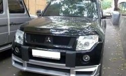 10 599 р. Накладка переднего бампера Sport Mitsubishi Pajero 4 V90 дорестайлинг (2006-2011) (Неокрашенная)  с доставкой в г. Москва. Увеличить фотографию 2