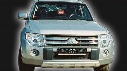 10 499 р. Накладка переднего бампера GT Dynamics Mitsubishi Pajero 4 V90 дорестайлинг (2006-2011) (Дорестайлинг, Неокрашенная)  с доставкой в г. Москва. Увеличить фотографию 2