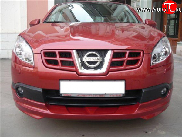 5 799 р. Накладка переднего бампера Городская Легенда  Nissan Qashqai  1 (2007-2010) дорестайлинг (Неокрашенная)  с доставкой в г. Москва