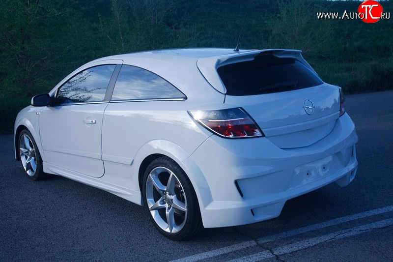 10 399 р. Задний бампер DM-Style  Opel Astra  H GTC (2004-2011) хэтчбек 3 дв. дорестайлинг, хэтчбек 3 дв. рестайлинг (Без сетки, Неокрашенный)  с доставкой в г. Москва