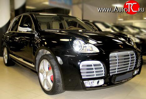 1 379 р. Реснички Magnum Style  Porsche Cayenne  955 (2002-2006) (Неокрашенные)  с доставкой в г. Москва