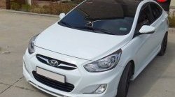 3 399 р. Накладка CT на передний бампер Hyundai Solaris RBr хэтчбэк дорестайлинг (2010-2014) (Неокрашенная)  с доставкой в г. Москва. Увеличить фотографию 2