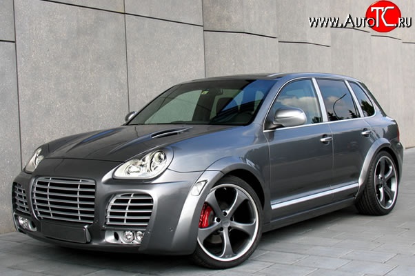 30 699 р. Передний бампер Techart Magnum I Porsche Cayenne 955 (2002-2006) (Неокрашенный)  с доставкой в г. Москва