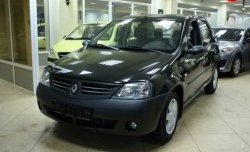 3 069 р. Передний бампер SAT Renault Logan 1 дорестайлинг (2004-2010) (Неокрашенный)  с доставкой в г. Москва. Увеличить фотографию 3