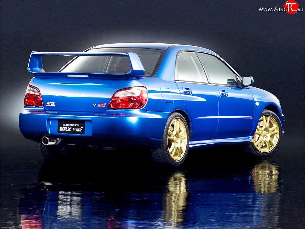 6 599 р. Спойлер Subaru WRX Subaru Impreza GD седан дорестайлинг (2000-2002) (Неокрашенный)  с доставкой в г. Москва