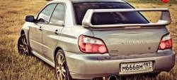 6 599 р. Спойлер Subaru WRX Subaru Impreza GD седан дорестайлинг (2000-2002) (Неокрашенный)  с доставкой в г. Москва. Увеличить фотографию 2