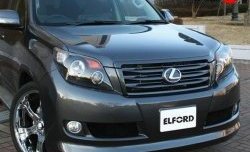 23 899 р. Передний бампер ELFORD Toyota Land Cruiser Prado J150 дорестайлинг (2009-2013) (Неокрашенный)  с доставкой в г. Москва. Увеличить фотографию 1