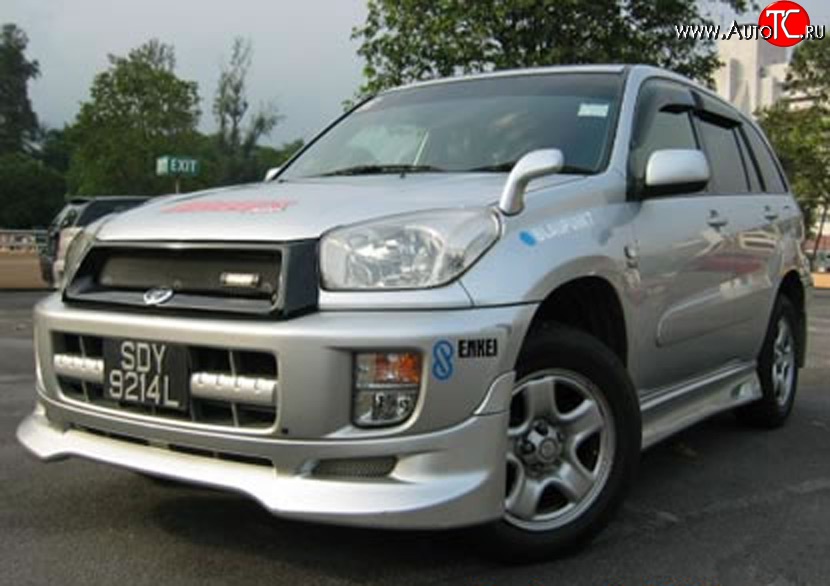 8 949 р. Накладка переднего бампера Sport  Toyota RAV4  CA20 (2000-2003) 3 дв. дорестайлинг, 5 дв. дорестайлинг (Неокрашенная)  с доставкой в г. Москва