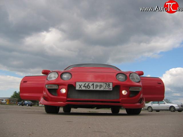 2 249 р. Нижняя юбка (сплошной элерон) Toyota Celica T210 (1993-1999)  с доставкой в г. Москва